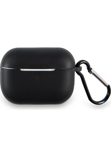 Caseworld Apple Airpods Pro Renkli ve Askılı Silikon Kılıf - Siyah