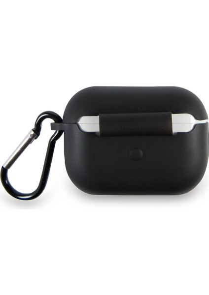 Caseworld Apple Airpods Pro Renkli ve Askılı Silikon Kılıf - Siyah