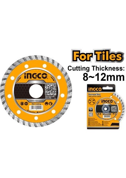 Elmaslı Seramik Kesme Diski 125X22.2MM