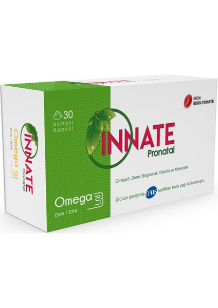 Innate Pronatal Omega 3 30 Kapsül