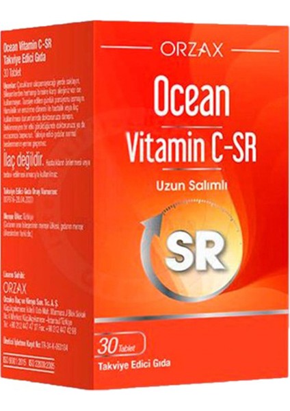 Ocean Vitamin C-Sr 30 Tablet