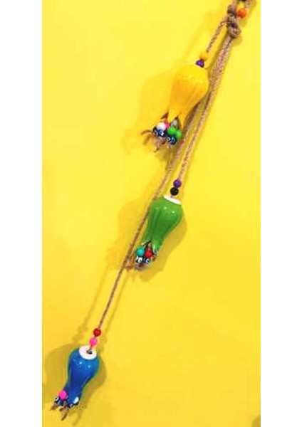 3lü Renkli Lale Figürlü Dekoratif Bahçe Balkon Duvar Süsü 50CM fiyatları