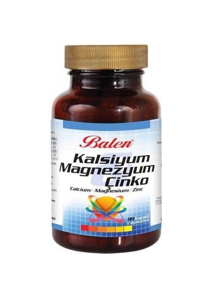 Balen Kalsiyum Magnezyum Çinko Kapsül 90 Ad 780 Mg