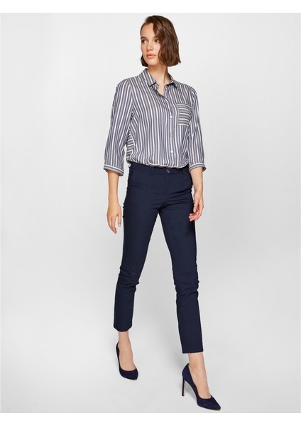 Kadın Slim Fit Chino Pantolon