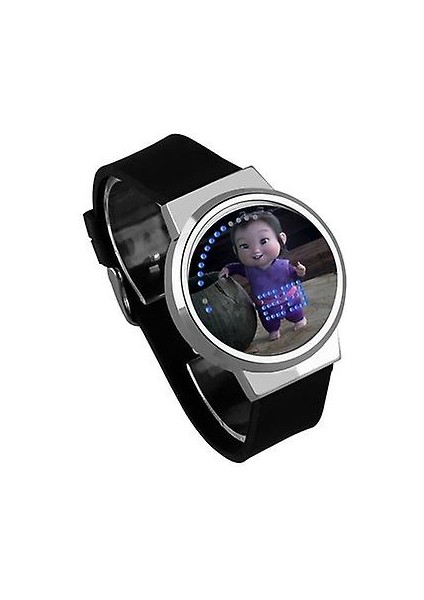 Lbq-Su Geçirmez Aydınlık LED Dijital Dokunmatik Saat - Raya ve Son Dragon (Yurt Dışından)