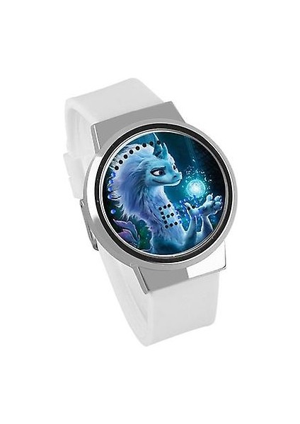 Lbq-Su Geçirmez Aydınlık LED Dijital Dokunmatik Saat - Raya ve Son Dragon (Yurt Dışından)