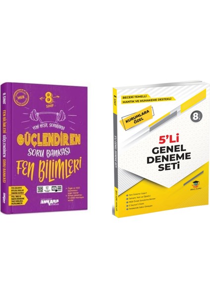 8.Sınıf Güçlendiren Fen Soru Bankası ve Okyanus 8.Sınıf LGS Deneme