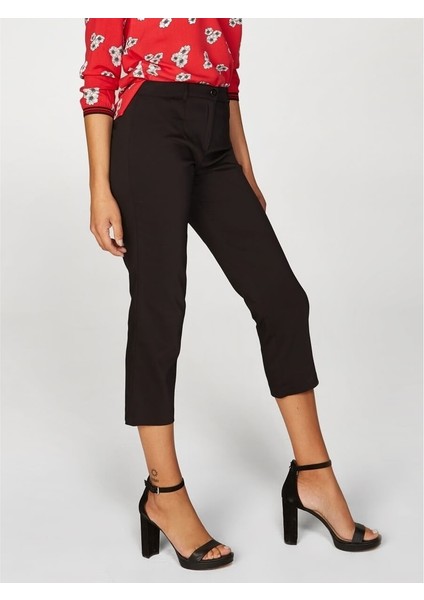 Kadın Slim Fit Klasik Capri