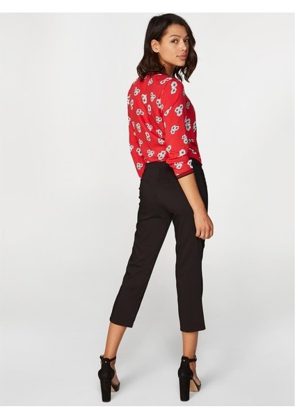 Kadın Slim Fit Klasik Capri