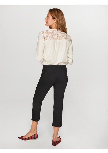 Kadın Slim Fit Klasik Capri
