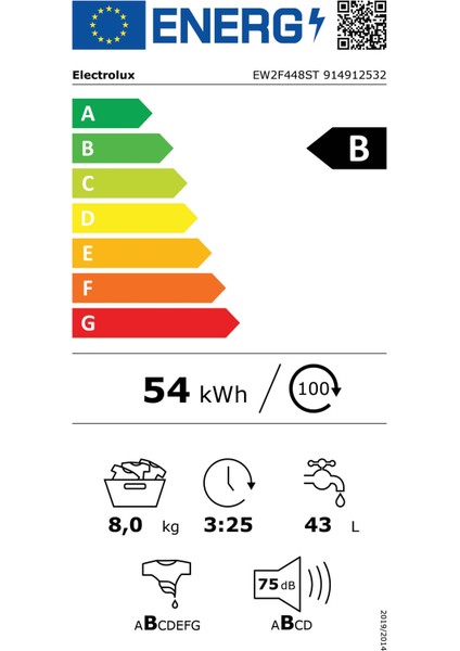 EW2FN448ST 8 kg 1400 Devir Çamaşır Makinesi