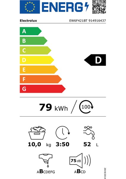 EW6F421BT 10 kg 1200 Devir Çamaşır Makinesi