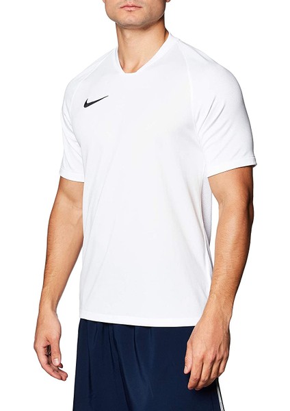 M Nk Dry Strke - Erkek Beyaz Likralı Spor T-Shirt - AJ1018-101