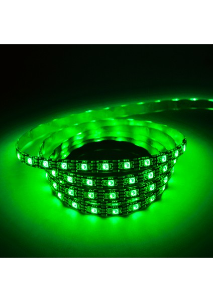 5 Metre Full Renk Kumandalı Animasyonlu Rgb Şerit LED 3 Çipli 5 mt 16 Renkli Tak Çalıştır