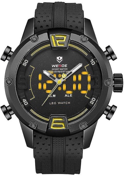 Lbq-Weide WH7301 Çift Ekran Dijital Izle Rahat Silikon Kayış LED Alarm (Yurt Dışından)
