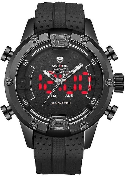 Lbq-Weide WH7301 Çift Ekran Dijital Izle Rahat Silikon Kayış LED Alarm (Yurt Dışından)