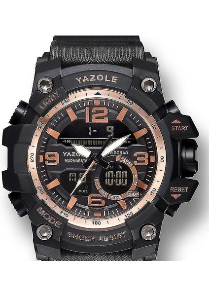 Lbq-Yazole 481 482 Spor Stopwatch Zamanlama Takvim Haftası Aydınlık Çift Ekran (Yurt Dışından)