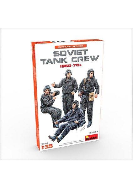 Maket 1960-70 Sovyet Tank Mürettebat Figür 1:35 N:37037