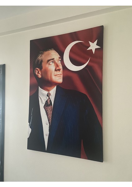 Atatürk Temalı Ledli Kanvas Tablo