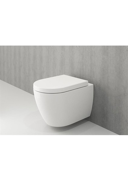 Bocchi Venezia Asma Klozet Rimless Kanalsız, Parlak Beyaz Kapak Hariç 1295-001-0128