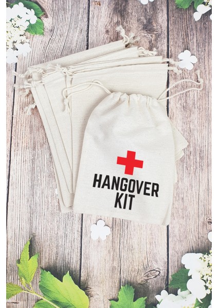 Hangover Kit Kesesi - 10 Adet - Hangover Kit Baskılı Kese