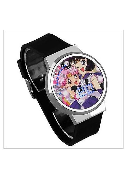 Lbq-Su Geçirmez Aydınlık LED Dijital Dokunmatik Izle - Sailor Moon (Yurt Dışından)