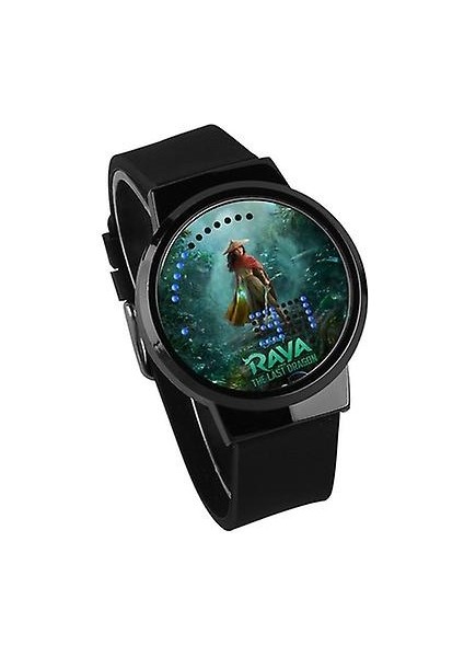 Lbq-Su Geçirmez Aydınlık LED Dijital Dokunmatik Saat - Raya ve Son Dragon (Yurt Dışından)