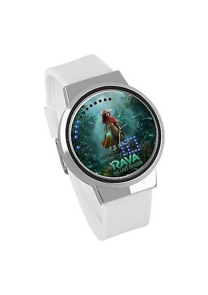 Lbq-Su Geçirmez Aydınlık LED Dijital Dokunmatik Saat - Raya ve Son Dragon (Yurt Dışından)