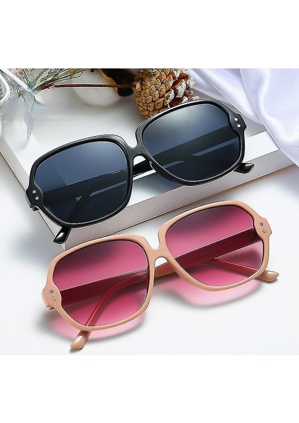 (Pembe - Çeşitli Pembe) Uv Koruma 400 Klasik Yuvarlak Polarize Güneş Gözlüğü Unisex Y92 (Yurt Dışından)