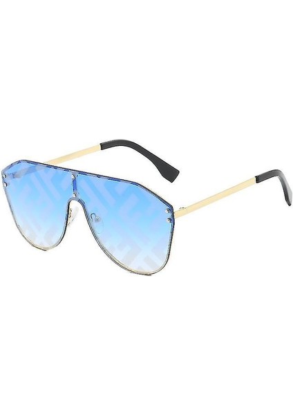 (Altın - Kurutulmuş) Uv Koruma 400 Klasik Yuvarlak Polarize Güneş Gözlüğü Unisex Y121 (Yurt Dışından)