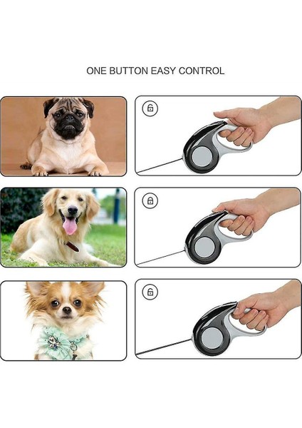 Küçük ve Orta Ölçekli Köpekler Için Uygun Pet Malzemeleri Için Taşınabilir Teleskopik Çekiş Halatı. Siyah (Yurt Dışından) modelleri