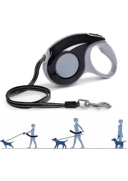 Küçük ve Orta Ölçekli Köpekler Için Uygun Pet Malzemeleri Için Taşınabilir Teleskopik Çekiş Halatı. Siyah (Yurt Dışından) fırsatları