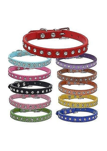 Xxs 25 * 1.5 cm Turuncu Pu Deri + Elmas Pet Yaka AZ15795 (Yurt Dışından) fiyatları