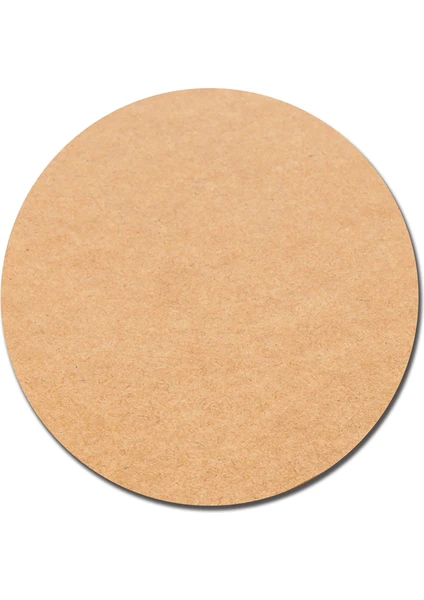 12 Adet 20 cm Çap 3mm (2.7 Mm) Ham Mdf Duralit Daire Plaka Supla