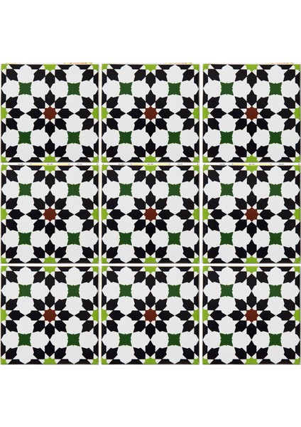 10x10 cm Cç-77 Kütahya Çini Karo 5'li 1 Paket