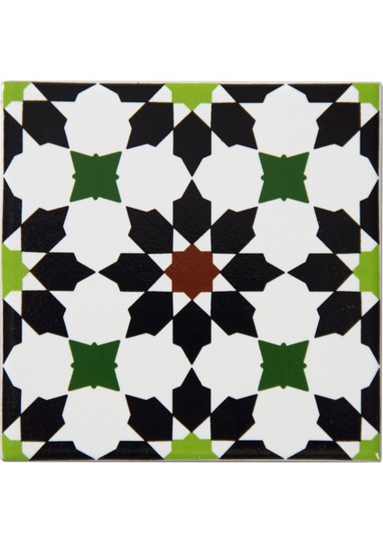 10x10 cm Cç-77 Kütahya Çini Karo 5'li 1 Paket
