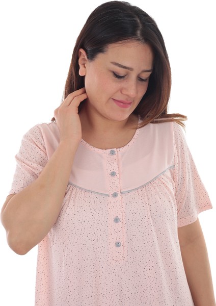 Bayan Kısa Kol Robadan Gecelik 21 22085 modelleri