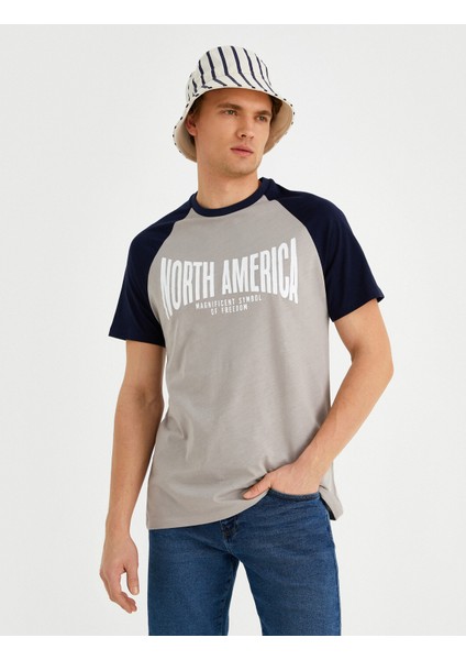 Erkek Standart Fit Reglan Kol Baskılı Tişört modelleri