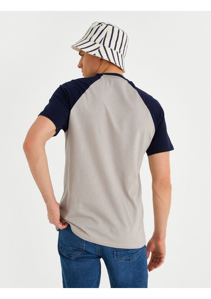 Erkek Standart Fit Reglan Kol Baskılı Tişört fırsatları