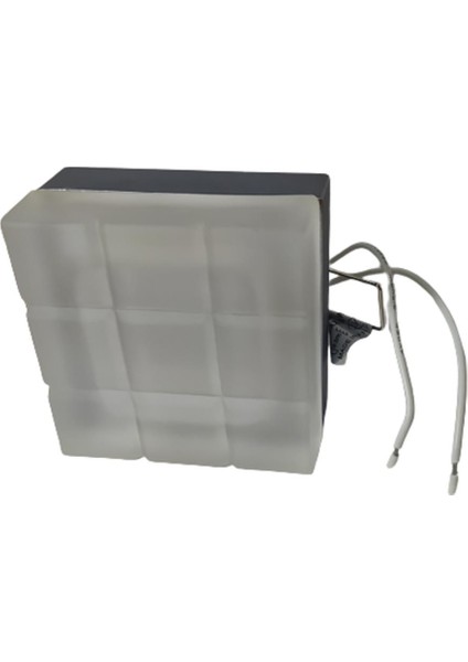 JH502 Kare Camlı Mat Krom Spot (Ampulsuz) Jupıter