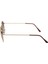 E102 Metal Geometrik Köşeli Model Gold Kahverengi Degrade Unisex Güneş Gözlüğü C4 CAT.2 3