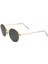 E103 Metal Model Oval Gold Koyu Yeşil Unisex Güneş Gözlüğü C3 CAT.3 2
