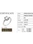 Beyaz Altın Sertifikalı Premium Created Taşlı Emerald Kesim Tektaş Yüzük 3