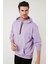 Slim Fit Baskılı Kapüşonlu Kanguru Cepli Pamuklu Sweat Erkek Sweat 5414018 3