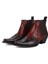 Bordo Deri Kovboy Botu 5 cm Topuklu Erkekler İçin Şık ve Rahat Tasarım 2