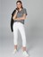 Kadın Slim Fit Coton Parça Boya Pantolon 1