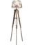 Piega Tripod Lambader Abajur Köşe Lambası Aydınlatma Ahşap Fosil Eskitme Ağaç Country Masif Doğal 1