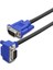 VGA 15 Pin Erkek Erkek 90 Derce L Tipi Kablo 1,5m 2
