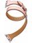 Apple Watch Uyumlu 7 45MM 6-5-4 44MM Çift Tur Deri Koron Kayış 3-2-1 42MM 1