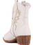 Sail Lakers - Beyaz Deri Nakışlı Kadın Bot 4